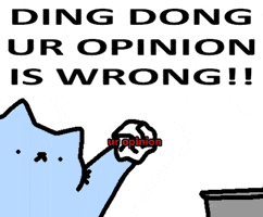 Disagree Ding Dong GIF by sillynub