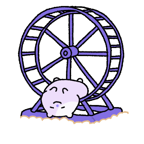 Hamster Resting Sticker