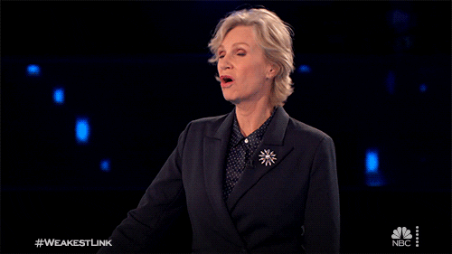 Jane Lynch You Are The Weakest Link GIF by NBC