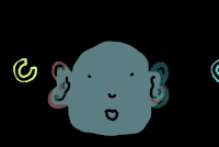 Listen In And Out GIF by Barbara Pozzi