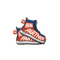 MakeMyTripIN travel adventure shoes hiking Sticker