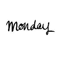Monday Day Of The Week Sticker by Studio MJ