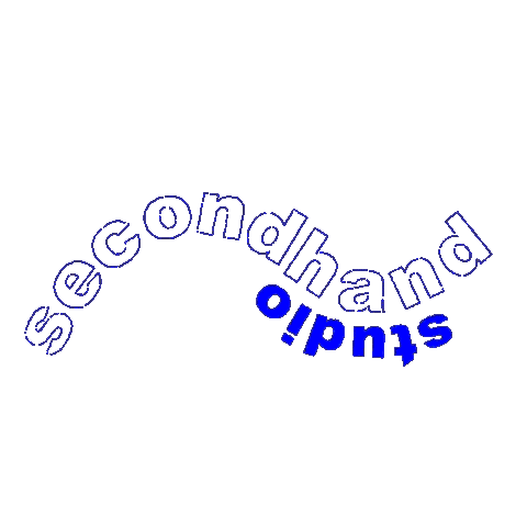 secondhandstudio giphyupload text blue typography Sticker