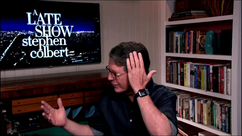 Stephen Colbert Hair GIF by The Late Show With Stephen Colbert