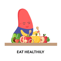 nkfmy fitness yummy healthy fruits Sticker
