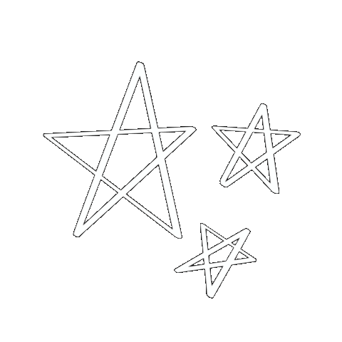 White Star Sticker