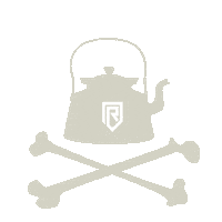 Bones Coffeepot Sticker by REKYL