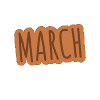 March Month Sticker