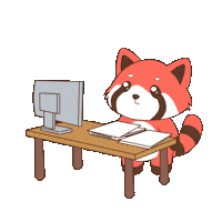 Angry Red Panda Sticker