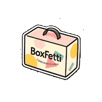boxfetti fun party celebration sticker Sticker