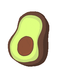 ashart vegan avocado ashart Sticker