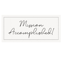 Mission Accomplished Wedding Gown Sticker by House of White