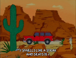 season 9 jeep in desert GIF