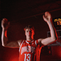 Basketball Hype GIF by Ohio State Athletics
