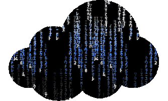 The Cloud Computer Sticker by blinkies.cafe