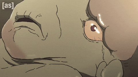 Look Looking Around GIF by Adult Swim