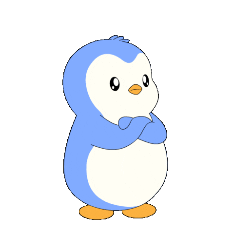 Thank You Next Oh No Sticker by Pudgy Penguins