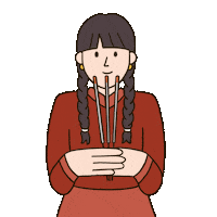 Praying China Sticker by Carolynn