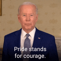 Pride stands for courage.
