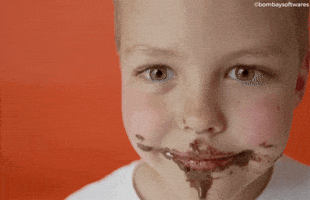 bombaysoftwares smile chocolate teeth child GIF