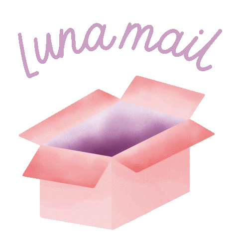 Lunaloveenergy giphyupload luna mail shipping Sticker