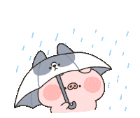 Illustration 下雨 Sticker