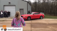 Couple Reveal Baby's Gender With Mustang Burnout