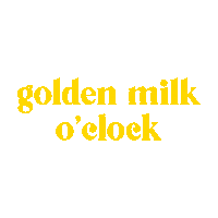 Golden Milk Sticker by ROOTSNFOODS
