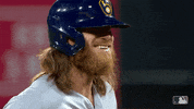 Ben Gamel Lol GIF by Milwaukee Brewers