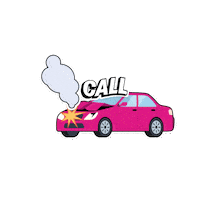 Car Crash Sticker by 411Pain