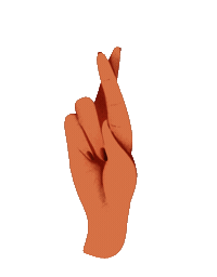 Deerlystudio truth fingers honest fingerscrossed Sticker