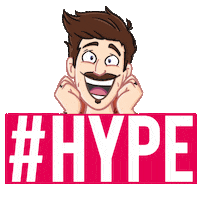 Excited Hype Sticker by Marti Fischer