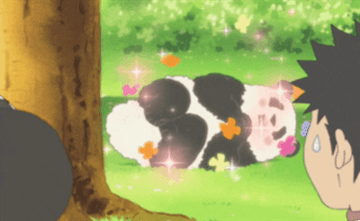 shirokuma cafe because her spazzing is priceless GIF