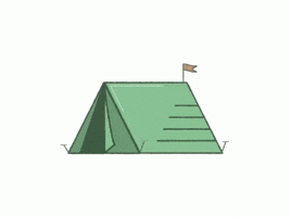 campquarantine camping campfire marshmallow tent GIF
