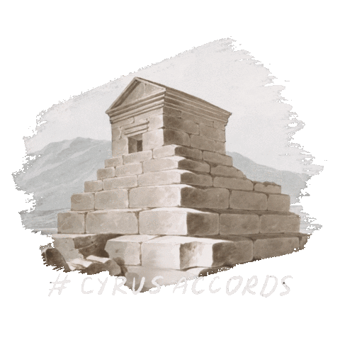 Cyrusthegreat Sticker by Golesorkh Co.