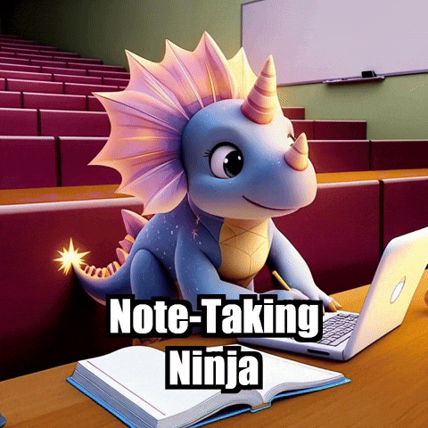 Class Notes GIF by Divineasaur