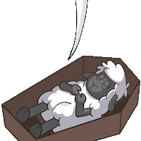 Ghost Emo Sticker by The Sad Times