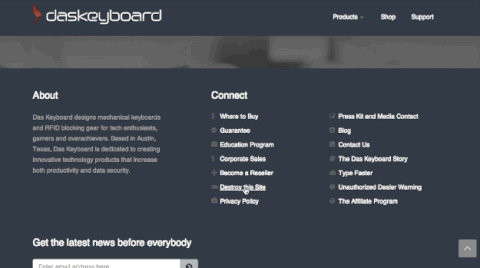 old website GIF