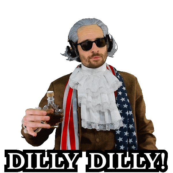 Founding Father Drinking Sticker