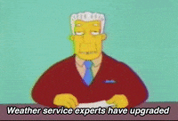 The Simpsons Snow GIF