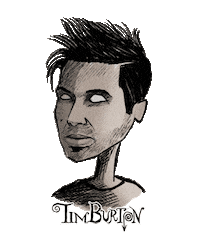 Tim Burton Dj Sticker by Gattuso