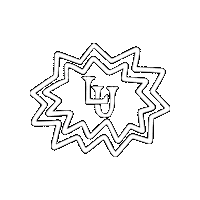 Black And Gold Lions Sticker by Lindenwood University