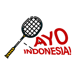 hsbcindonesia indonesia smash badminton superfan Sticker