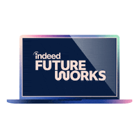 indeedforbusiness work computer virtual laptop Sticker