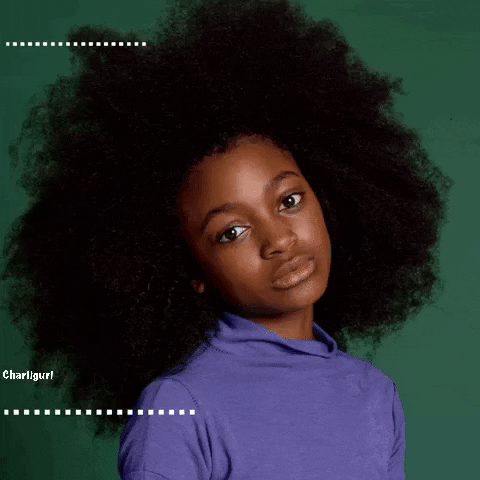 Hairstyle Afro GIF by Charli Gurl