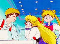 sailor moon flirting GIF
