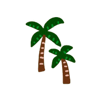 destinationoutpost tropical paradise bali palm tree Sticker