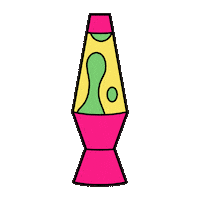 Pink And Green Art Sticker