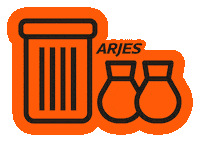 Orange Material Sticker by Arjes Recycling Innovation