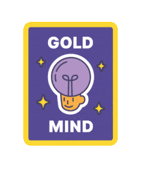 Goldmind Sticker by Mindgrub